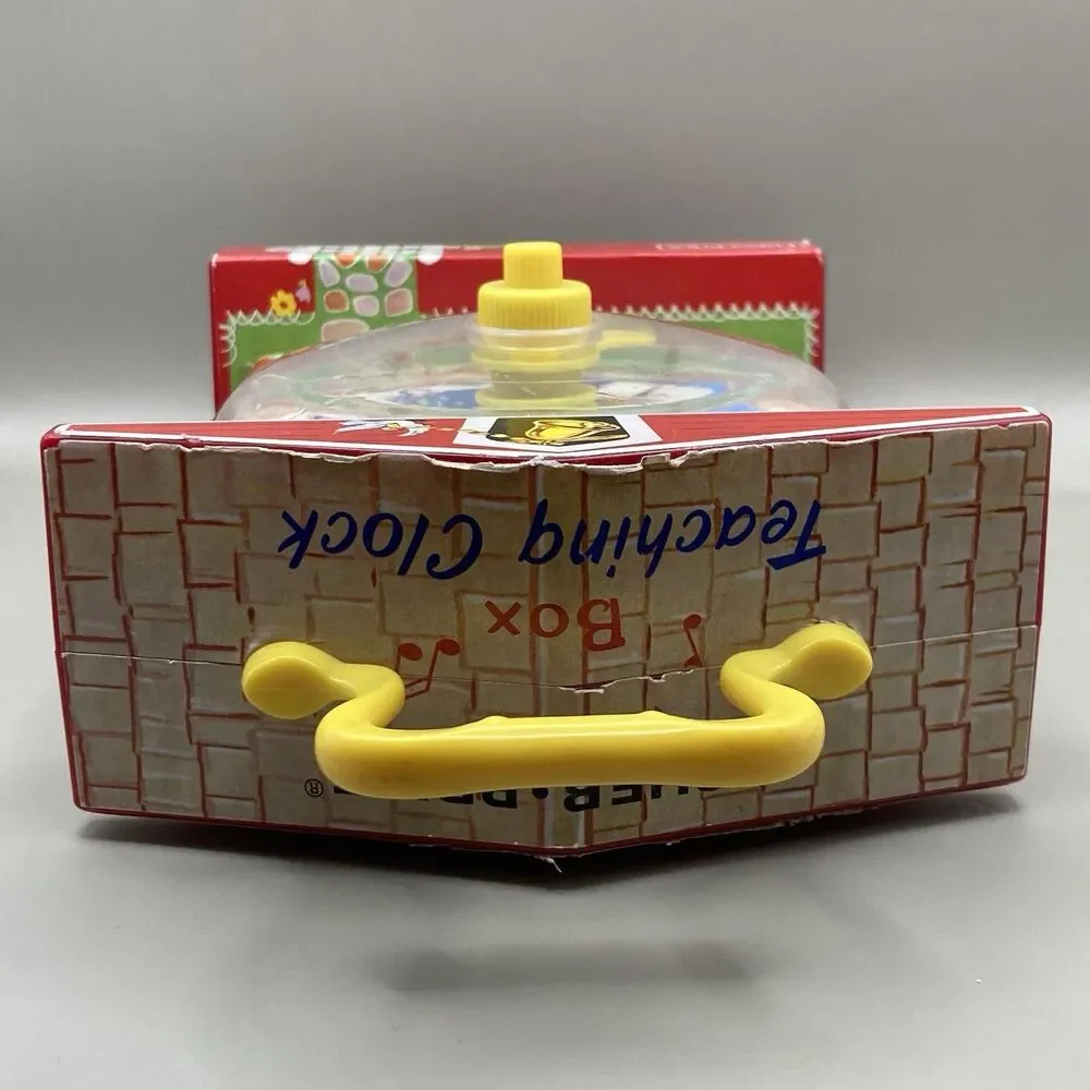 Fisher Price Teaching Clock Music Box Retro Mattel 2009 Reissue Of Classic 1968